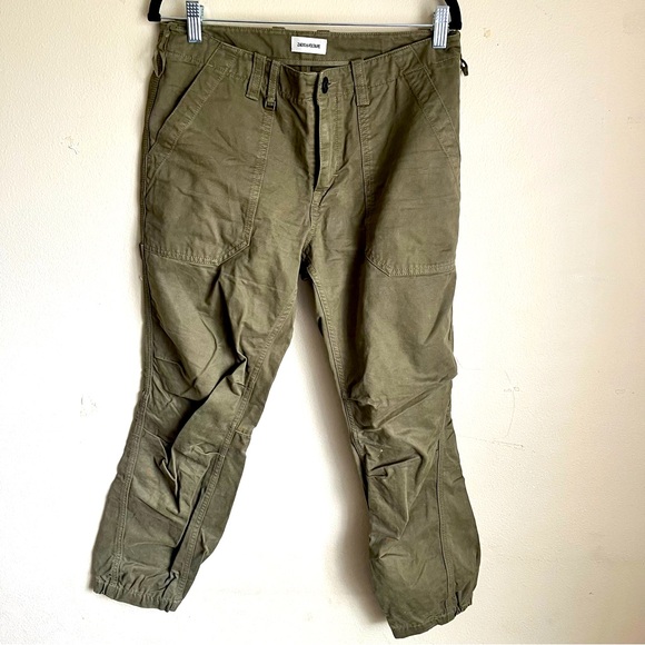 Zadig & Voltaire cargo pants green size eu 38 size 6-8 us jean - Picture 1 of 8